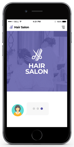 Chat bot for salon