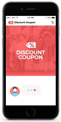 use this bot to give visitors a discount or special offer