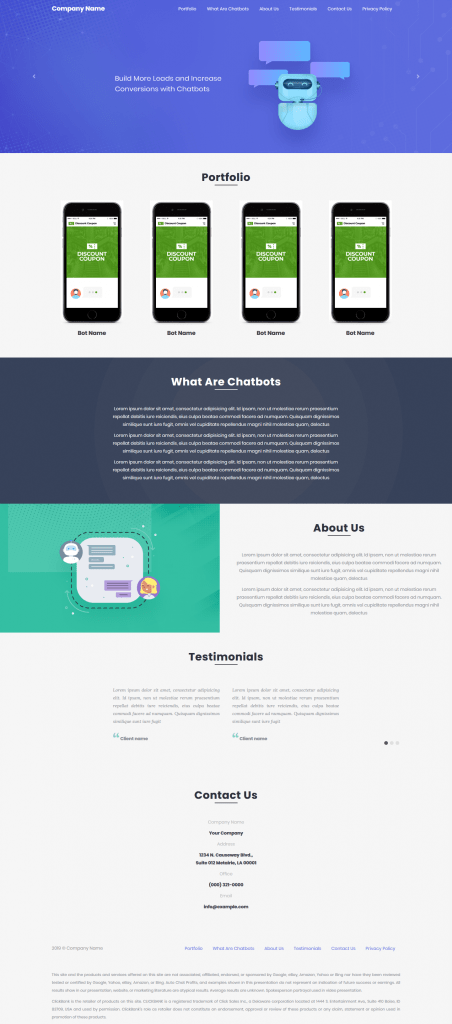 agency website template 